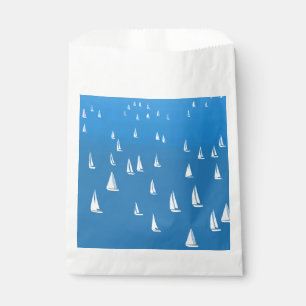 Sachets En Papier Bateaux à voile en mer bleu profond - Regatta Bate