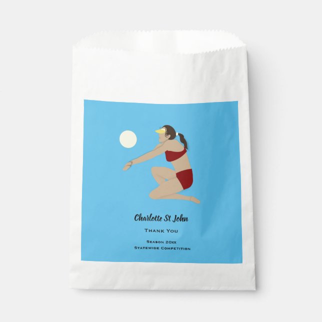 Sachets En Papier Beach Volleyball (Devant)