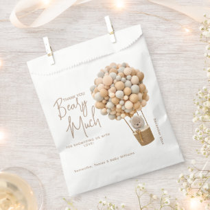 Sachets En Papier Bear Balloons Moderne Baby shower neutre genre