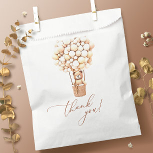 Sachets En Papier Bear Balloons Nous Pouvons Attendre! Cadeau baby s