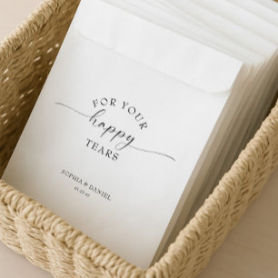 Sachets En Papier Beau Boho personnalisé Mariage Tissue Pack