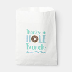 Sachets En Papier Beau Donut Bleu Grâce À Un Bunle De Trous Annive