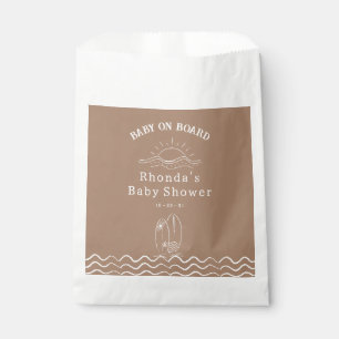 Sachets En Papier Bébé à bord du Baby shower de surf