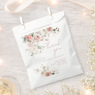 Sachets En Papier Bébé en Fleur Roses roses roses Florales Fille Bab