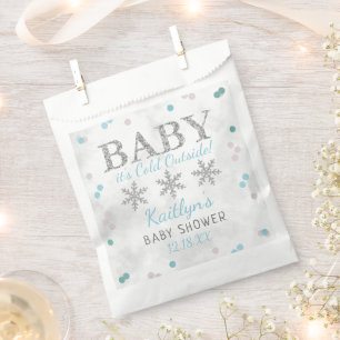 Sachets En Papier Bébé Il fait froid dehors garçons Baby shower d'hi