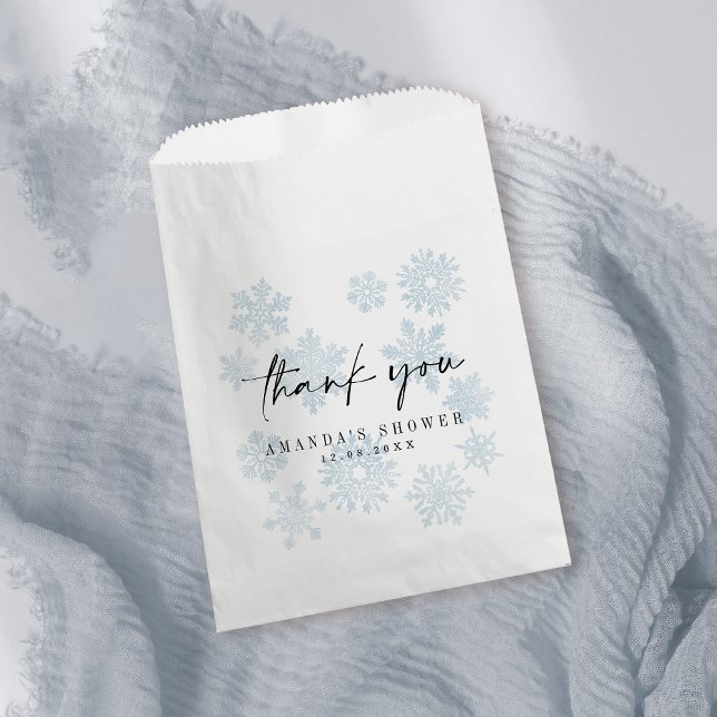 Sachets En Papier Bébé simple Il fait froid à l'extérieur du Baby sh (Créateur téléchargé)