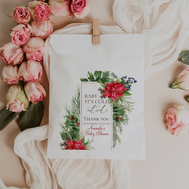 Sachets En Papier Bébé son froid dehors Baby shower d'hiver Cadeau (Créateur téléchargé)