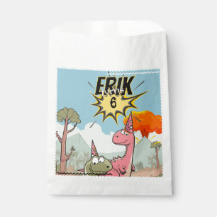 Sachets En Papier Belle Caricature Dinosaur Anniversaire