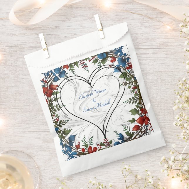 Sachets En Papier Belle, élégante et fantaisie décoration mariage à  (Coupé)