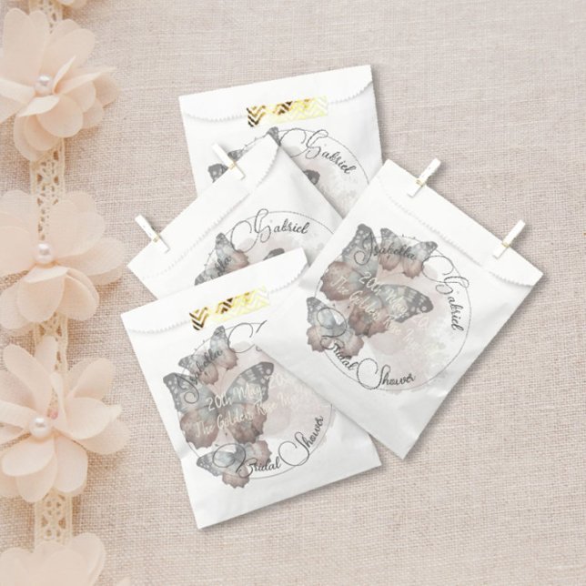 Sachets En Papier Belle Fête des mariées papillon (Créateur téléchargé)