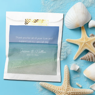 Sachets En Papier Belle plage Horizon Mariage personnalisé
