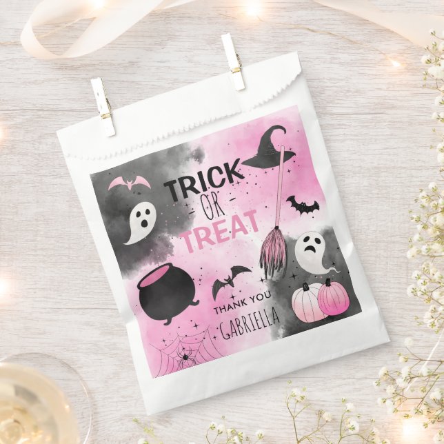 Sachets En Papier Belle Trick ou Traiter Halloween Anniversaire Fête (Coupé)