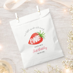 Sachets En Papier Berry aux fraises sucrées Premier 1er anniversaire
