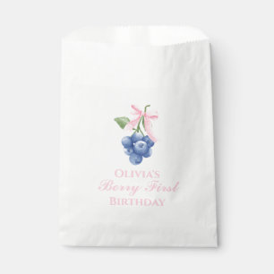 Sachets En Papier Berry First blueberry Coquette anniversaire Pink B