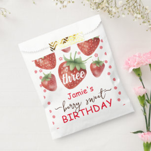 Sachets En Papier Berry Sweet 3e anniversaire