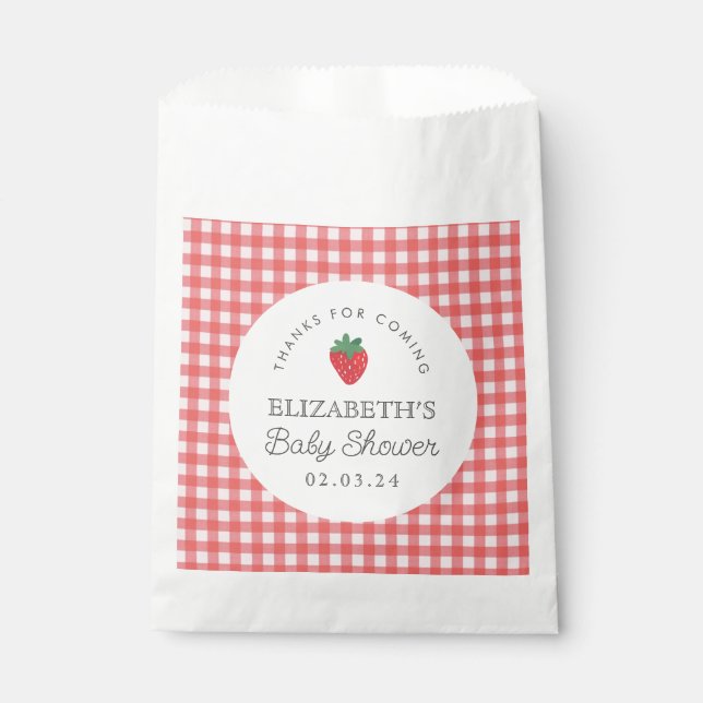 Sachets En Papier Berry Sweet Baby shower pique-nique (Devant)