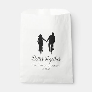 Sachets En Papier Bicyclette à thème mieux ensemble Mariages serviet