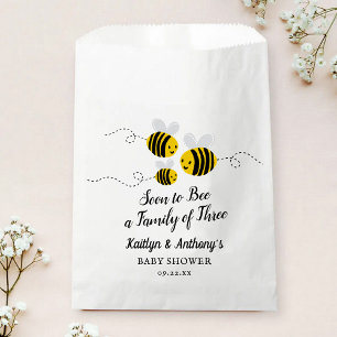 Sachets En Papier Bientôt Être Une Famille De Trois   BABY SHOWER