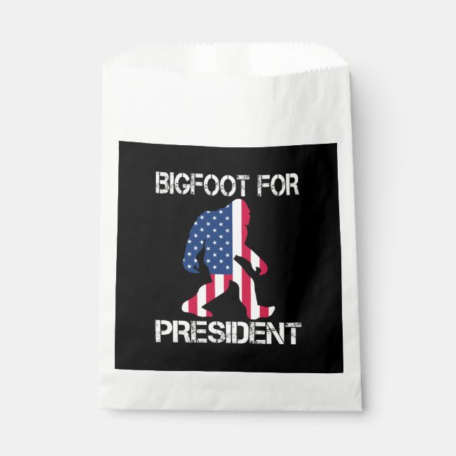 Sachets En Papier Bigfoot pour le président Funny Bigfoot (Devant)