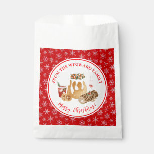 Sachets En Papier Biscuits de fêtes Pudding de Noël