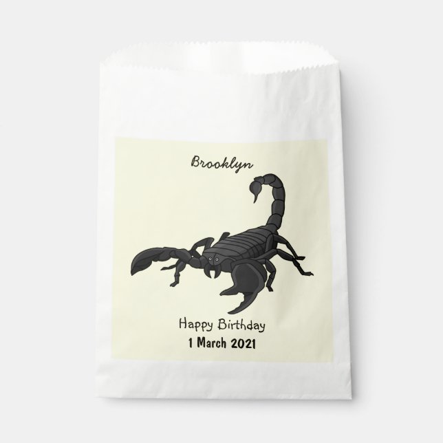 Sachets En Papier Black hungry scorpion (Devant)