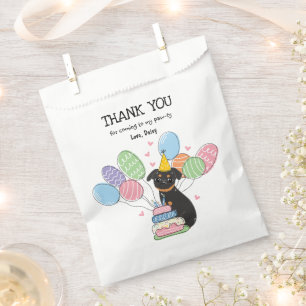 Sachets En Papier Black Tan Brussels Griffon fête d'anniversaire