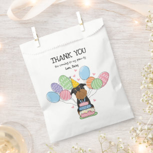 Sachets En Papier Black Tan Brussels Griffon fête d'anniversaire