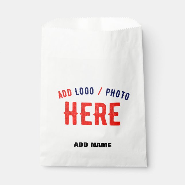 SACHETS EN PAPIER BLANC PERSONNALISABLE MODERNE ET MARQUE VERIFIEE D (Devant)