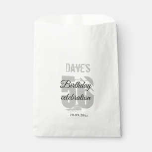 Sachets En Papier Blanc Personnalisé 50e Fête d'anniversaire n'imp