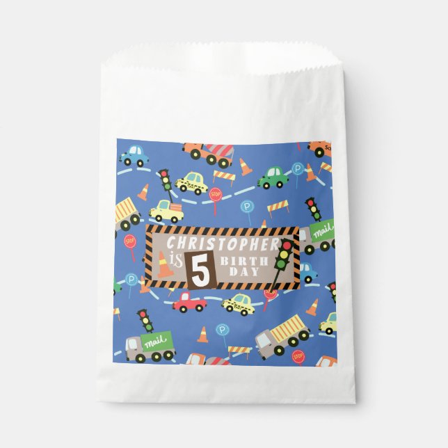 Sachets En Papier Bleu du transport (Devant)