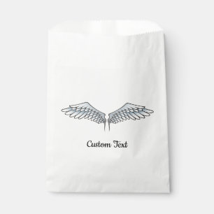 Sachets En Papier Bleu-Gris ailes Favoriser Sac