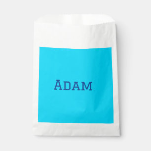 Sachets En Papier Bleu violet ajouter un nom de texte retour à l'éco