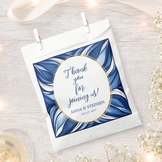 Sachets En Papier Bliss Bleu Bac Fleur Favori Bio (Coupé)