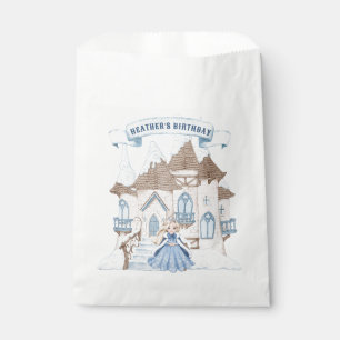 Sachets En Papier Blonde hiver neige Princesse Anniversaire