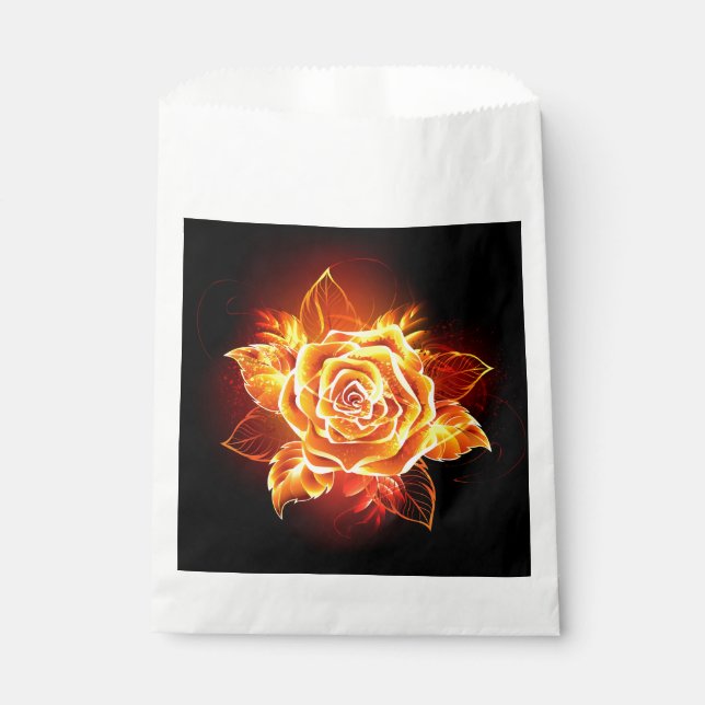 Sachets En Papier Blooming Fire Rose (Devant)