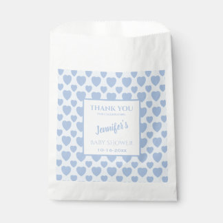 Sachets En Papier Blue Hearts Baby Shower 