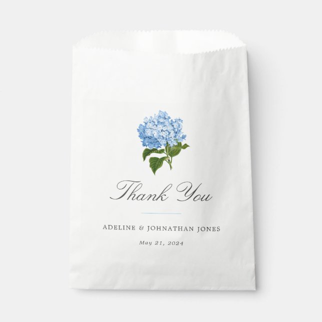 Sachets En Papier Blue Hydrangea Elegant (Devant)
