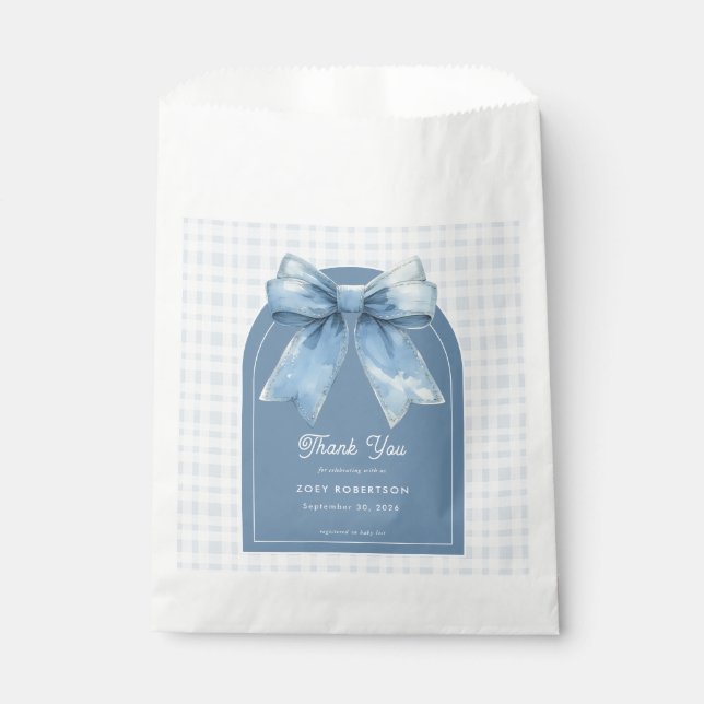 Sachets En Papier Blue Jean Baby Boy Baby Shower  (Devant)