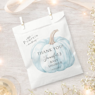 Sachets En Papier Blue Little Citrouille Automne Automne Bébé Garçon