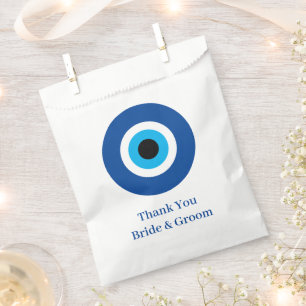 Sachets En Papier Blue Mati Evil Eye personnalisé mariage Favoriser