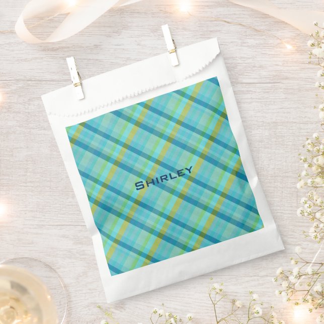 Sachets En Papier Blue Plaid par Shirley Taylor (Coupé)