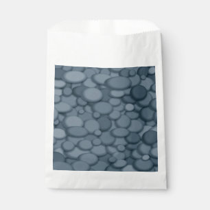 Sachets En Papier Blue River Rock Pebles Art