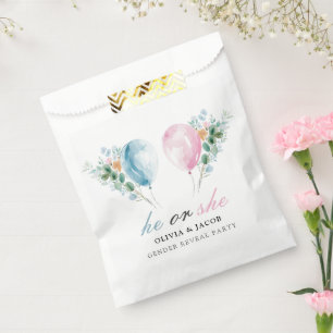 Sachets En Papier Blue Rose Ballons Sexe Revevela Party