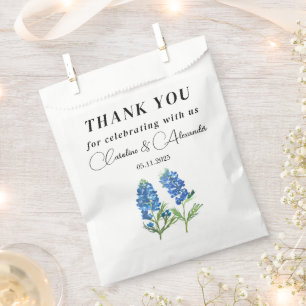 Sachets En Papier Bluebonnets Texas Floral Modern Chic Mariage
