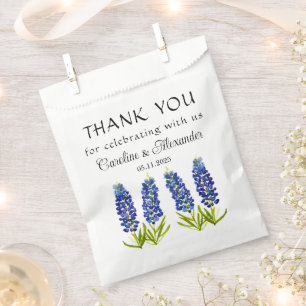 Sachets En Papier Bluebonnets Texas Floral Modern Chic Mariage