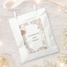 Bohème Chic Floral Mariage sac de faveur