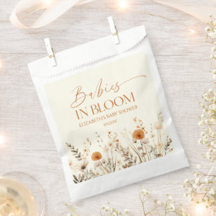 Sachets En Papier Boho Baby In Bloom Fleur sauvage Twins Baby shower