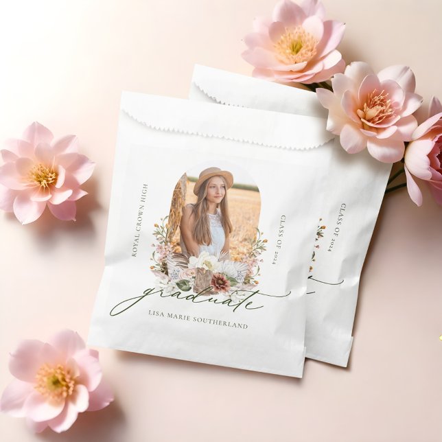 Sachets En Papier Boho Cowgirl Pays Western Graduation Party (Boho Cowgirl Country Western Graduation Party Favor Bag)