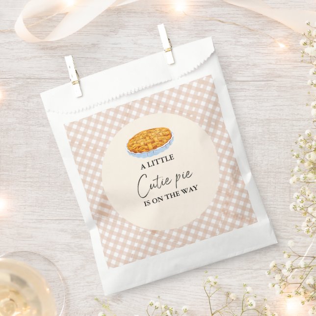 Sachets En Papier Boho Little Cutie Pie Thanksgiving Baby shower (Coupé)