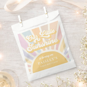Sachets En Papier Boho Sunshine 1er Voyage Autour Du Soleil Annivers